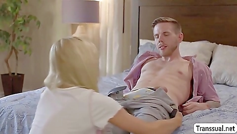 Blonde gets fucked in ass in her ass by her partner