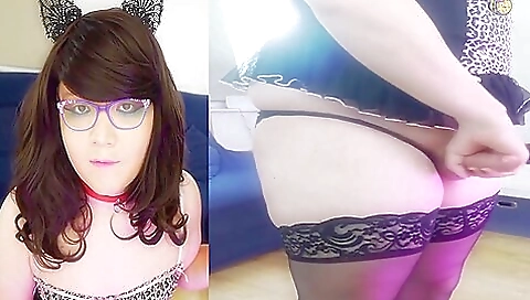 Amateur brunette girl with a big booty enjoys a solo ride