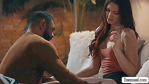 Horny brunette babe gets anally fucked and fucked hard