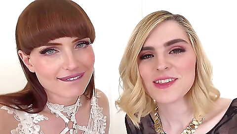 Brunette is getting fucked hard by her boyfriend and a friend