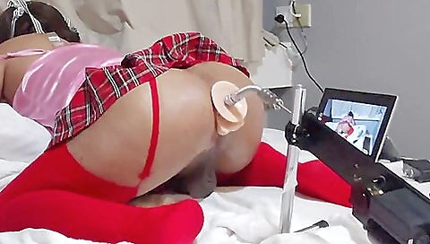 Anal teenie fucks an older cock in her mouth for the camera