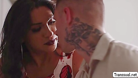 Brunette gets her stepson's ass penetrated in hardcore way