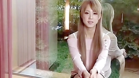 Asian stripper with a shaved pussy is horny and horny