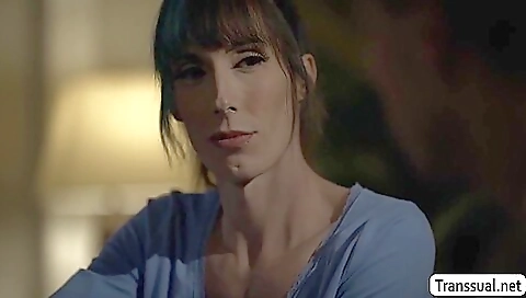 Tattooed transvestite woman with a huge ass fucked hard