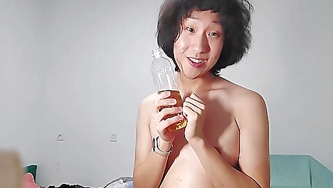 Asian teen with a nice ass gets her asshole fucked