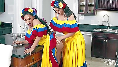 Latina and brunette are in their favorite sex positions