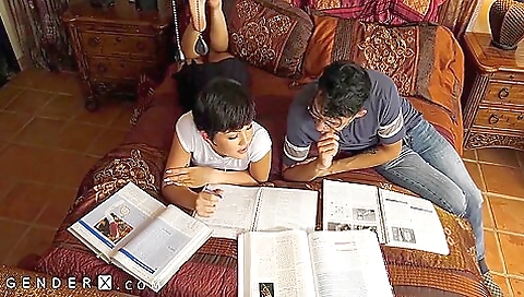 Daisy in the car takes her stepbrother to her bedroom